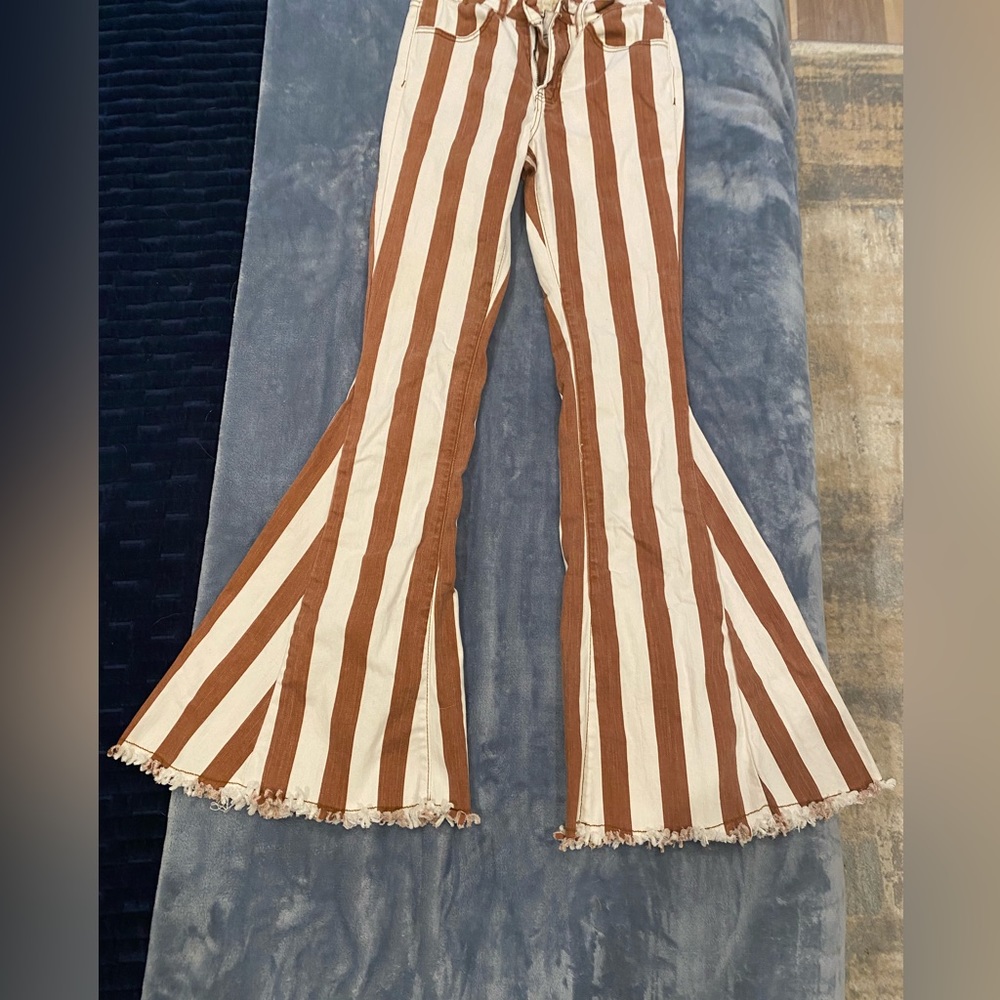 Altered state, striped jeans